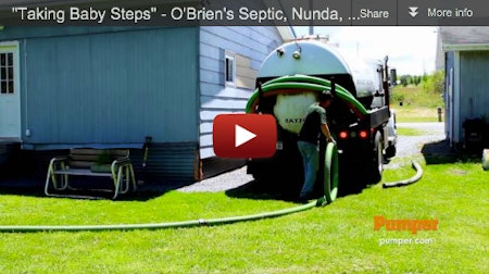 "Taking Baby Steps" - O'Brien's Septic, Nunda, NY - January 2013 Pumper Video Profile