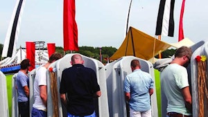 Portable Restrooms - Four-person urinal