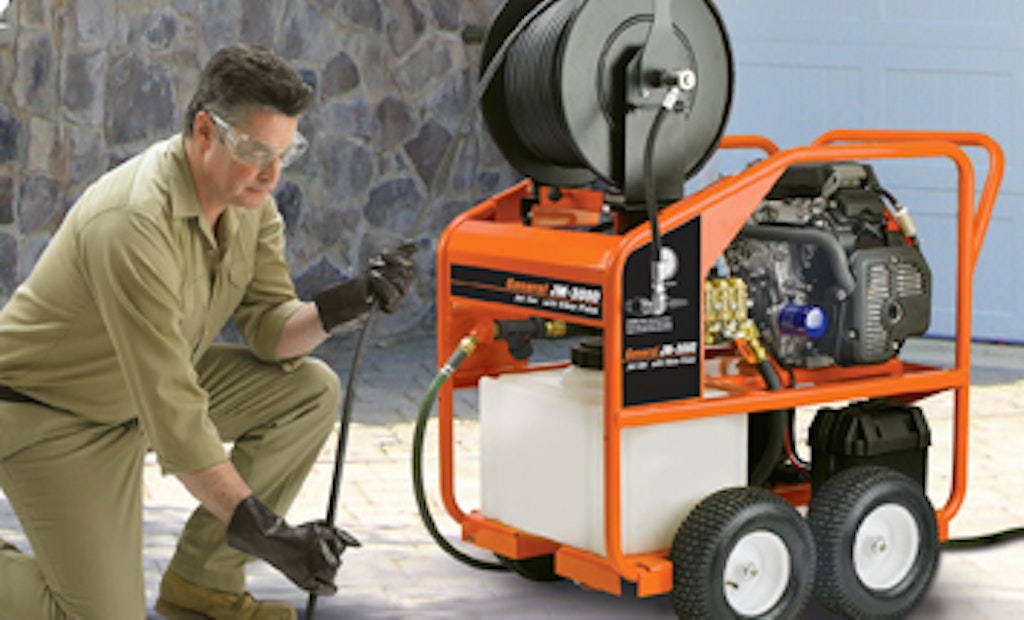 Unmatched Water Jet Drain Machine Powers Up Drain Cleaning