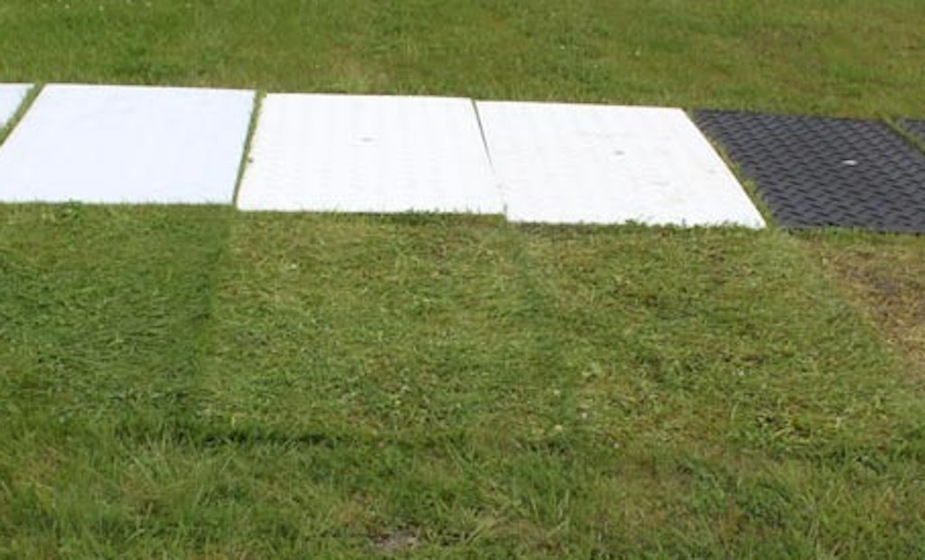 Clear Mats Provide Vehicle Access Without Depriving Landscaping Of Sun