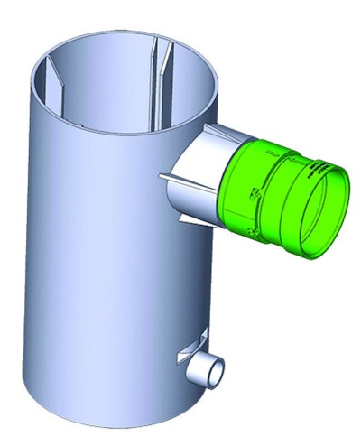 Universal Coupler Enables Septic Systems To Accept Larger Cartridge And Filter