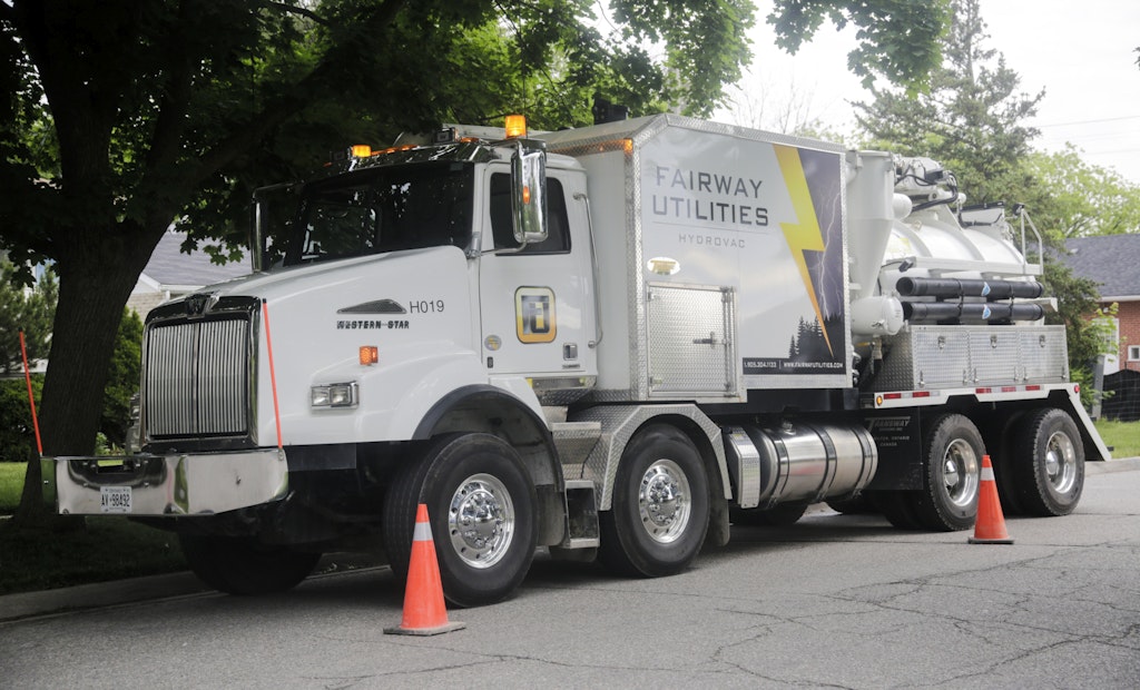 Transway Systems Hydrovac Truck Carries the Load for Canada’s Fairway Utilities