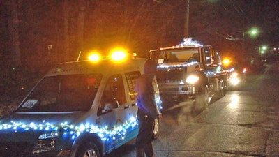 Pumpers Trim Their Trucks for the Holidays
