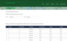 Business Software - RouteOptix web portal