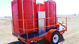 Tow-Let Twin Flush restroom trailer